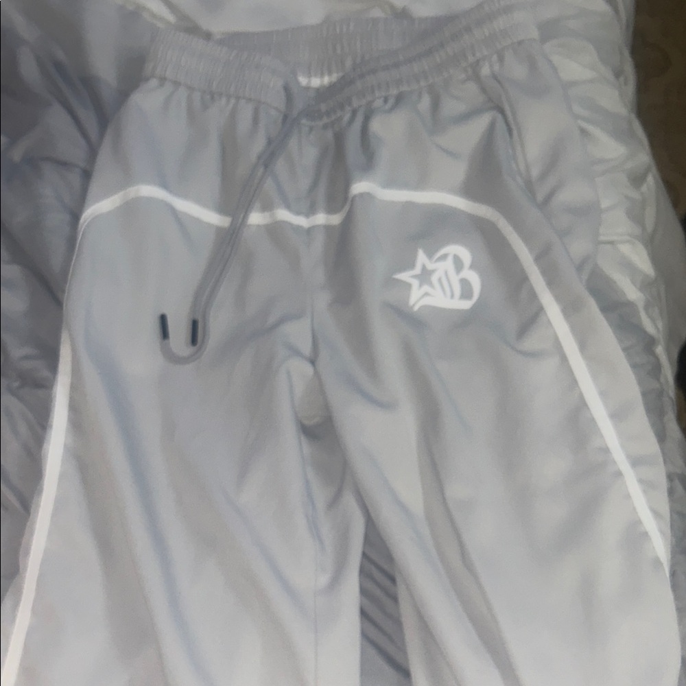 Gray track sweat pants men’s small
